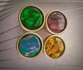 Bright coloured mother of pearl drawer pull/vibrant coloured pearl cabinet handle/shell door handle/furniture hardware/Pearl drawer knob
