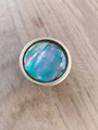 Bright coloured mother of pearl drawer pull/vibrant coloured pearl cabinet handle/shell door handle/furniture hardware/Pearl drawer knob