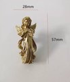 Gold brass Angel door handle/Guardian Angel Cabinet Pull/Gold Fairy drawer pull/Gold angelic themed furniture hardware/Sweet Angel door knob