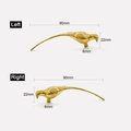 Small solid brass parrot cabinet pull/Gold bird shaped door handle/Parakeet bird design drawer pull/Unique gold brass furniture hardware