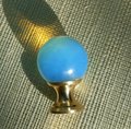 Semi precious stone ball drawer knob/stone drawer pull/crystal ball cabinet pull/gemstone handle/Bright coloured stone hardware/Mineral knob