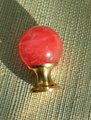 Semi precious stone ball drawer knob/stone drawer pull/crystal ball cabinet pull/gemstone handle/Bright coloured stone hardware/Mineral knob