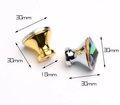 Sparkly rainbow crystal and gold cabinet pull/Glittery crystal door handle/Rainbow crystal drawer knob/ Furniture hardware/nursery decor