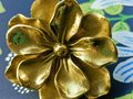 Beautiful gold brass Camelia flower cabinet handle/Brass flower shaped drawer pull/Gold brass bloom door knob/bedroom furniture hardware