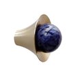 Small Atomic style drawer pull/semi precious stone ball on round gold brass cabinet handle/Retro door knob/mid century modern drawer knob