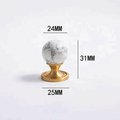 Gold scroll shaped cabinet handle with crystal detail/Solid brass and gem drawer pull/Crystal door handle/wardrobe handle/Stone door knob