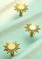 Gold brass sun door handle/star shaped drawer knob/Gold star cabinet pull/Brass furniture hardware/Nursery decor/Gold drawer pull/sunshine