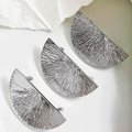 Big silver semi circle handle/Shiny demi lune drawer pull/kitchen hardware/large cabinet handle/silver wardrobe door handle/home improvement