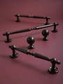 Shiny black traditional shaped bar handle/Black brass cabinet pull/kitchen door handle/Bar drawer pull/furniture hardware/home improvement