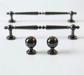 Shiny black traditional shaped bar handle/Black brass cabinet pull/kitchen door handle/Bar drawer pull/furniture hardware/home improvement