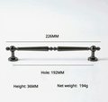Shiny black traditional shaped bar handle/Black brass cabinet pull/kitchen door handle/Bar drawer pull/furniture hardware/home improvement