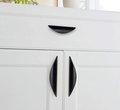 Curved Lip Gold Silver or Black Cabinet Pull/Lip Drawer Pull/Hidden Door Handle/Kitchen Door Pull/Modern Furniture Hardware/Concealed handle