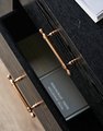 Rose gold cabinet bar handles/Sleek shiny copper cabinet Pull/Modern rose gold door handle/Brass furniture hardware/Kitchen drawer handle