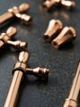 Rose gold cabinet bar handles/Sleek shiny copper cabinet Pull/Modern rose gold door handle/Brass furniture hardware/Kitchen drawer handle
