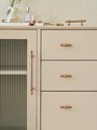 Rose gold cabinet bar handles/Sleek shiny copper cabinet Pull/Modern rose gold door handle/Brass furniture hardware/Kitchen drawer handle