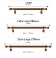 Rose gold cabinet bar handles/Sleek shiny copper cabinet Pull/Modern rose gold door handle/Brass furniture hardware/Kitchen drawer handle