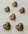 Love Heart Shaped Cabinet Pull/Gold, Silver or Bronze Heart Door Handle/Gold Heart Drawer Knob/Brass Furniture Hardware/Silver Drawer Handle
