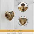 Love Heart Shaped Cabinet Pull/Gold, Silver or Bronze Heart Door Handle/Gold Heart Drawer Knob/Brass Furniture Hardware/Silver Drawer Handle