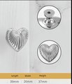 Love Heart Shaped Cabinet Pull/Gold, Silver or Bronze Heart Door Handle/Gold Heart Drawer Knob/Brass Furniture Hardware/Silver Drawer Handle