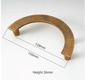 Bronze semi circle handle/Brass demi lune drawer pull/kitchen hardware/large cabinet handle/Aged brass wardrobe door handle/home improvement