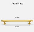 Matte gold French style cabinet bar handle/Unusual matte gold ball design cabinet drawer pull/Gold furniture hardware/Brass kitchen hardware