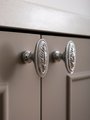 Antique style brass drawer knob/Brass oval cabinet pull/gold or silver Regency style door handle/Gold furniture hardware/Classic drawer pull