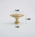 Antique style brass drawer knob/Brass oval cabinet pull/gold or silver Regency style door handle/Gold furniture hardware/Classic drawer pull