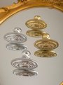 Antique style brass drawer knob/Brass oval cabinet pull/gold or silver Regency style door handle/Gold furniture hardware/Classic drawer pull