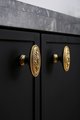 Antique style brass drawer knob/Brass oval cabinet pull/gold or silver Regency style door handle/Gold furniture hardware/Classic drawer pull