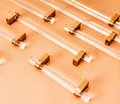 Clear resin and rose gold cabinet bar pull handle/Transparent acrylic and rose gold drawer handle/lucite and rose gold furniture hardware