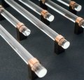 Clear resin and rose gold cabinet bar pull handle/Transparent acrylic and rose gold drawer handle/lucite and rose gold furniture hardware