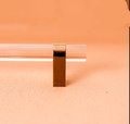 Clear resin and rose gold cabinet bar pull handle/Transparent acrylic and rose gold drawer handle/lucite and rose gold furniture hardware