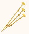 Gold cabinet bar handle with art nouveau style radiating fan pattern/long drawer pull/wardrobe door handle/home improvement/door handle