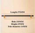 Black and Gold cabinet bar pulls/Wooden drawer handles/kitchen furniture hardware/black cabinet door handles/modern hardware/Brass door pull