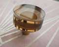 Coffee brown ombre lucite acrylic Cabinet Pull/Gold Door Handle/mid century modern/Cabinet hardware/retro drawer pull/cabinet door handle