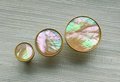 Round Iridescent Abalone Shell Drawer pull/Pearl Cabinet pull/mother of pearl door handle/light abalone knob/shell furniture hardware