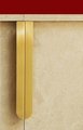 Gold Brass hidden handle with retro pattern/flush fitting cabinet pull/gold strip drawer pull/furniture hardware/mid century modern design