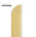 Gold Brass hidden handle with retro pattern/flush fitting cabinet pull/gold strip drawer pull/furniture hardware/mid century modern design