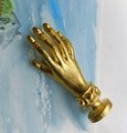 Creepy gold hand shaped door handle/Quirky brass Cabinet Pull/Gold Drawer Handle/Unique door Knob/ furniture hardware/Drinks cabinet handle