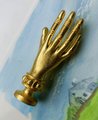 Creepy gold hand shaped door handle/Quirky brass Cabinet Pull/Gold Drawer Handle/Unique door Knob/ furniture hardware/Drinks cabinet handle