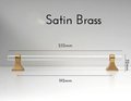 Gold brass and clear lucite cabinet bar pull handle/Acrylic drawer handle/lucite furniture hardware/brass transparent resin cabinet handle