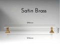 Gold brass and clear lucite cabinet bar pull handle/Acrylic drawer handle/lucite furniture hardware/brass transparent resin cabinet handle