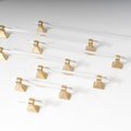 Gold brass and clear lucite cabinet bar pull handle/Acrylic drawer handle/lucite furniture hardware/brass transparent resin cabinet handle