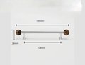 Silver bar handle with semi precious stone balls/Colourful cabinet handle/Stone furniture hardware/crystal drawer pull/Silver cabinet pull