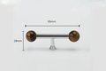 Silver bar handle with semi precious stone balls/Colourful cabinet handle/Stone furniture hardware/crystal drawer pull/Silver cabinet pull