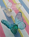Glass butterfly drawer knob/Butterfly cabinet handle/Butterfly furniture hardware/nursery door handle/Children's decor/Butterfly door knob