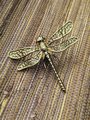 Solid brass dragonfly cabinet pull/Dragonfly drawer knob/Dragonfly drawer handle/brass furniture hardware/home improvement/Gold Door handle