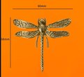 Solid brass dragonfly cabinet pull/Dragonfly drawer knob/Dragonfly drawer handle/brass furniture hardware/home improvement/Gold Door handle