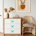 Glass butterfly drawer knob/Butterfly cabinet handle/Butterfly furniture hardware/nursery door handle/Children's decor/Butterfly door knob
