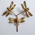 Solid brass dragonfly cabinet pull/Dragonfly drawer knob/Dragonfly drawer handle/brass furniture hardware/home improvement/Gold Door handle